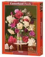 Puzzle 500 Beautiful Pheonies B-53780. Wydawca: CASTOR. SmakLiter.pl Opakowanie Puzzle 500 Beautiful Pheonies B-53780