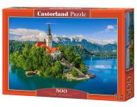 Puzzle 500 Bled, Slovenia. Wydawca: Castorland. SmakLiter.pl Opakowanie Puzzle 500 Bled, Slovenia