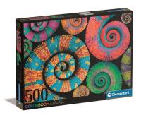 Puzzle 500 Color Boom Curly Tails. Wydawca: Clementoni. SmakLiter.pl Opakowanie Puzzle 500 Color Boom Curly Tails
