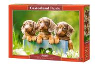 Puzzle 500 el. B-53605 Cute Dachshunds. Wydawca: Castorland. SmakLiter.pl Opakowanie Puzzle 500 el. B-53605 Cute Dachshunds
