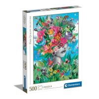 Puzzle 500 HQ Head in the Jungle. Wydawca: Clementoni. SmakLiter.pl Opakowanie Puzzle 500 HQ Head in the Jungle