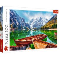 Puzzle 500 Jezioro Braies Włochy 37486. Wydawca: Trefl PAP. SmakLiter.pl Opakowanie Puzzle 500 Jezioro Braies Włochy 37486