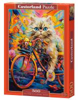 Puzzle 500 Kitten's Floral Ride CASTOR. Wydawca: Castorland. SmakLiter.pl Opakowanie Puzzle 500 Kitten's Floral Ride CASTOR