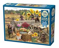 Puzzle 500 Labradory z wozu, koniom lżej G3. Wydawca: Cobble Hill. SmakLiter.pl Opakowanie Puzzle 500 Labradory z wozu, koniom lżej G3