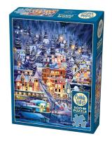 Puzzle 500 Miasteczko narciarskie G3. Wydawca: Cobble Hill. SmakLiter.pl Opakowanie Puzzle 500 Miasteczko narciarskie G3