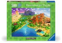 Puzzle 500 Minecraft. Wydawca: Ravensburger. SmakLiter.pl Opakowanie Puzzle 500 Minecraft