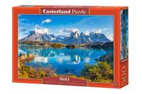 Puzzle 500 Torres Del Paine, Patagonia, Chile. Wydawca: Castorland. SmakLiter.pl Opakowanie Puzzle 500 Torres Del Paine, Patagonia, Chile