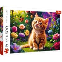 Puzzle 500 Uroczy kotek TREFL. Wydawca: Trefl. SmakLiter.pl Opakowanie Puzzle 500 Uroczy kotek TREFL