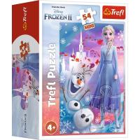 Opakowanie Puzzle 54 mini W świecie Anny i Elsy 4 TREFL