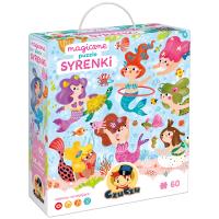 Puzzle 60 magiczne Syrenki 4+ CzuCzu. Wydawca: Bright Junior Media Justyna Han. SmakLiter.pl Opakowanie Puzzle 60 magiczne Syrenki 4+ CzuCzu