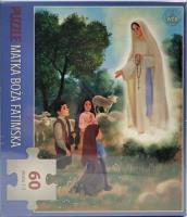 Puzzle 60 - Matka Boża Fatimska. Wydawca: Wydawnictwo Diecezjalne i Drukarnia w Sandomierzu. SmakLiter.pl Opakowanie Puzzle 60 - Matka Boża Fatimska