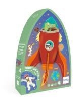 Puzzle 60 Puzzle konturowe Rakieta i kosmos. Wydawca: Scratch. SmakLiter.pl Opakowanie Puzzle 60 Puzzle konturowe Rakieta i kosmos