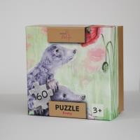 Puzzle 60el Krety. Wydawca: Mama Maluje. SmakLiter.pl Opakowanie Puzzle 60el Krety