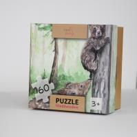 Puzzle 60el Niedźwiedzie. Wydawca: Mama Maluje. SmakLiter.pl Opakowanie Puzzle 60el Niedźwiedzie