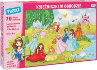 Puzzle 70 Księżniczki w ogrodzie. Wydawca: Jako. SmakLiter.pl Opakowanie Puzzle 70 Księżniczki w ogrodzie