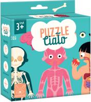 Puzzle Ciało Człowieka. Wydawca: Kangur. SmakLiter.pl Opakowanie Puzzle Ciało Człowieka