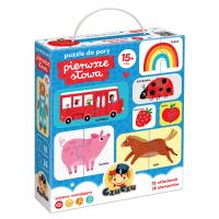 Puzzle do pary Pierwsze słowa CzuCzu 18m+. Autor: Opracowanie zbiorowe. SmakLiter.pl Okładka książki Puzzle do pary Pierwsze słowa CzuCzu 18m+