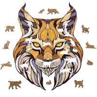 Opakowanie Puzzle Drewniane 2D Układanka Ryś