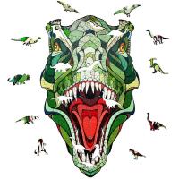 Opakowanie Puzzle Drewniane 2D Układanka T-Rex