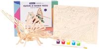 Opakowanie Puzzle drewniane 3D Do Malowania Motyl