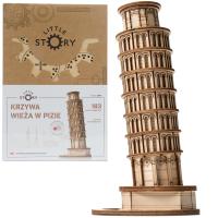 Opakowanie Puzzle Drewniane 3D Krzywa Wieża w Pizie