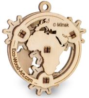 Opakowanie Puzzle Drewniane 3D Mały Globus