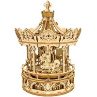 Opakowanie Puzzle Drewniane 3D Pozytywka Romantyczna Karuzela