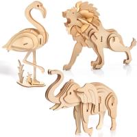 Opakowanie Puzzle Drewniane 3D Zestaw Safari