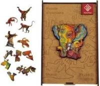Opakowanie Puzzle drewniane A3 - Słonie