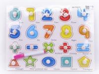 Opakowanie Puzzle drewniane cyferki