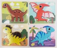 Opakowanie Puzzle drewniane dinozaury