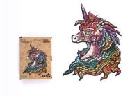 Opakowanie Puzzle drewniane eko 124 Tęczowy jednorożec A3