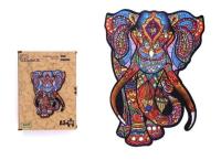Opakowanie Puzzle drewniane eko 132 Słoń indyjski A3