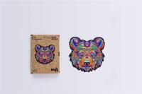 Opakowanie Puzzle drewniane eko 22 Brązowy niedźwiedź A4