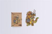 Opakowanie Puzzle drewniane eko 74 Triceratops A4