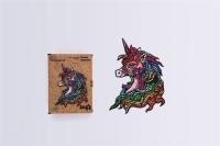 Opakowanie Puzzle drewniane eko 76 Tęczowy jednorożec A4