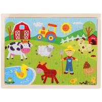 Opakowanie Puzzle drewniane Farma 60el