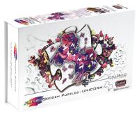 Opakowanie Puzzle drewniane/kolorowe - Jednorożec