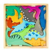 Opakowanie Puzzle drewniane na planszy Dino