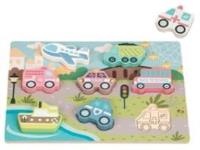 Opakowanie Puzzle drewniane Pojazdy