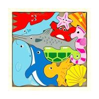 Opakowanie Puzzle drewniane Zwierzęta