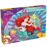 Puzzle dwustronne 48 Ariel. Wydawca: Lisciani. SmakLiter.pl Opakowanie Puzzle dwustronne 48 Ariel
