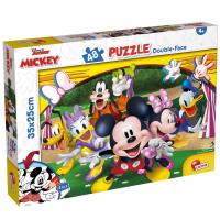 Puzzle dwustronne 48 Mickey. Wydawca: Lisciani. SmakLiter.pl Opakowanie Puzzle dwustronne 48 Mickey