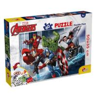 Puzzle dwustronne 60 Marvel Avengers. Wydawca: Lisciani. SmakLiter.pl Opakowanie Puzzle dwustronne 60 Marvel Avengers