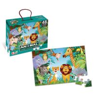Puzzle Jumbo dżungla 48 el.. Wydawca: Askato. SmakLiter.pl Opakowanie Puzzle Jumbo dżungla 48 el.