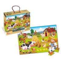 Puzzle Jumbo farma 48 el.. Wydawca: Askato. SmakLiter.pl Opakowanie Puzzle Jumbo farma 48 el.