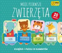 Puzzle + książka Moje pierwsze zwierzęta 20 elementów. Autor: null null. SmakLiter.pl Okładka książki Puzzle + książka Moje pierwsze zwierzęta 20 elementów