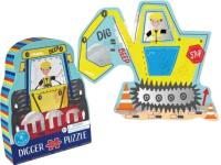 Puzzle na budowie 12el. Wydawca: Floss & Rock. SmakLiter.pl Opakowanie Puzzle na budowie 12el