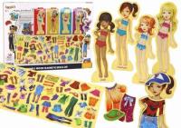 Opakowanie Puzzle nagnetyczne 65 Lalki, ubrania, stylizacje