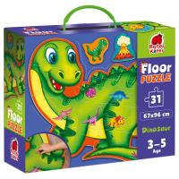 Puzzle podłogowe Dinozaury. Wydawca: Roter Kafer. SmakLiter.pl Opakowanie Puzzle podłogowe Dinozaury
